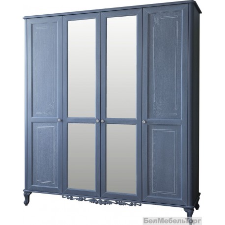 Шкаф для одежды 4д "Флорентина" БМ2.851.1.27-0 (2678-01) голубой агат