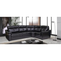 Угловой кожаный диван "Барселона 2" 3мL/R.90.1R/L
