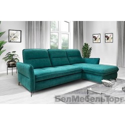 Угловой тканевый диван "Болеро"  2ML/R.8MR/L