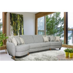 Угловой тканевый диван "Бали" 4L/R.30М.4R/L