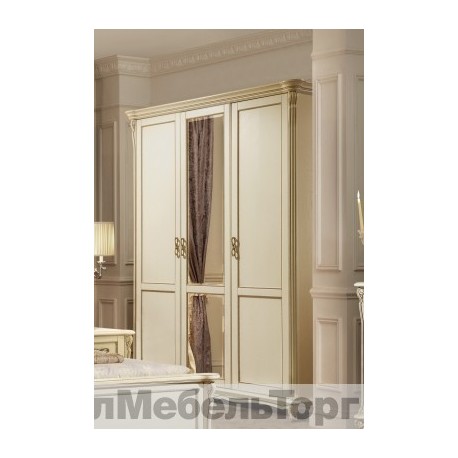 Шкаф  3х дверный «Алези» П 349.01 с/к с золоч.