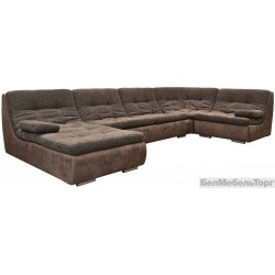 Угловой тканевый диван "Малибу" (03+8М+30М+90+10+03)