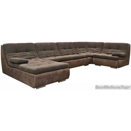 Угловой тканевый диван "Малибу" (30м+8М+30М+90+10+03)